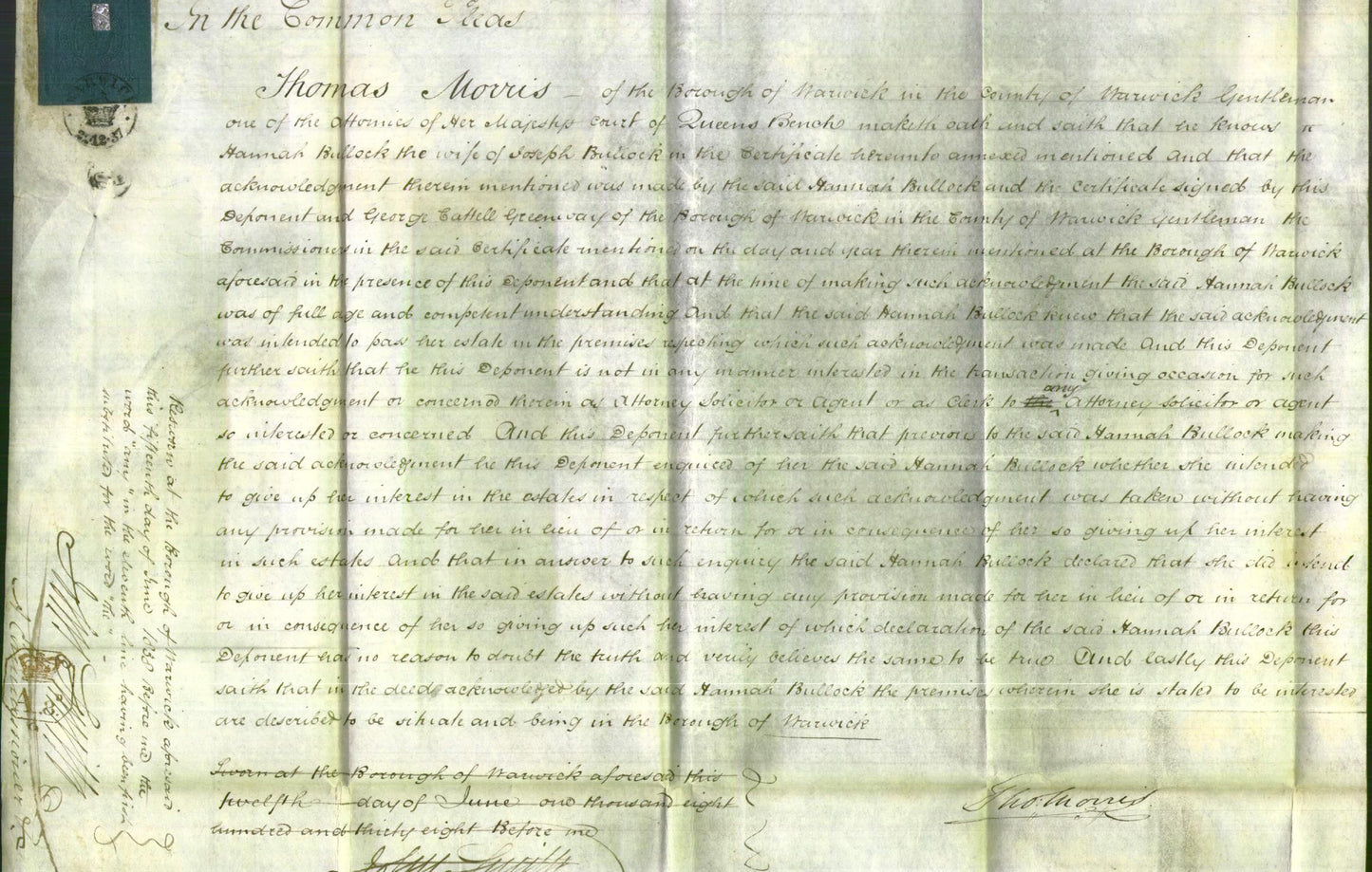 Court of Common Pleas - Hannah Bullock