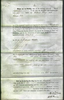 Deed by Married Women - Charlotte Marks-Original Ancestry