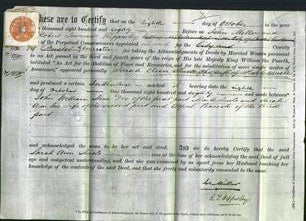 Deed by Married Women - Saran Ann Smele-Original Ancestry