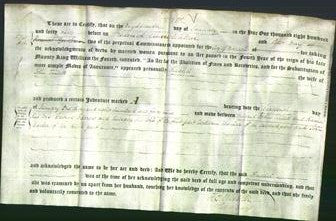 Deed by Married Women - Rachel Tillett-Original Ancestry