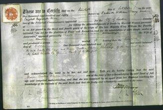 Deed by Married Women - Eleanore Dorothea Blondine Blanchamp-Original Ancestry