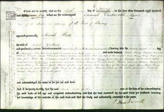 Deed by Married Women - Sarah Hatt Guthrie-Original Ancestry