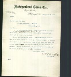 Letterhead - Independent Glass Co.