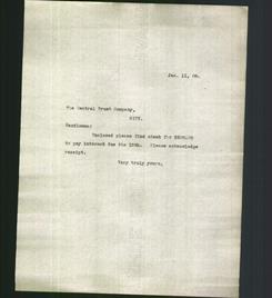 Letter - The Central Trust Company