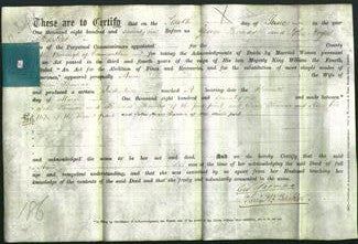 Deed by Married Women - Anne Thomas-Original Ancestry