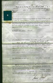 Deed by Married Women - Sarah Booth-Original Ancestry