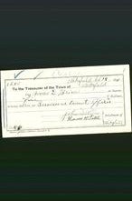 Wakefield, Massachusetts Payment Voucher - Moses E Brown