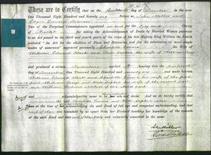 Deed by Married Women - Charlotte Emma Clark, Kate Sophia Crisp-Original Ancestry
