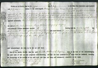 Deed by Married Women - The Most Honorable Charlotte Marchioness of Anglesey-Original Ancestry