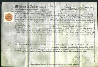 Deed by Married Women - Elizabeth Simpson-Original Ancestry