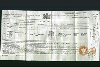 Death Certificate - Archibald Dudingston Boyd-Original Ancestry