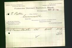 Bank Letterhead - Farmers Deposit National Bank
