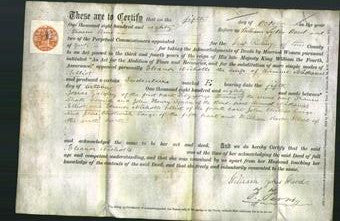 Deed by Married Women - Eleanor Nicholls Elliot-Original Ancestry