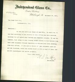 Letterhead - Independent Glass Co.