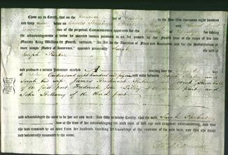 Deed by Married Women - Sarah Parker-Original Ancestry
