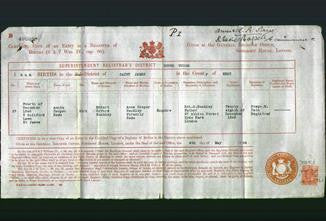 Birth Certificate - Annie Cooper Rede Buckley-Original Ancestry