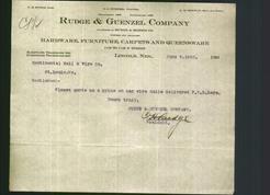 Letterhead - Rudge & Guenzel Company