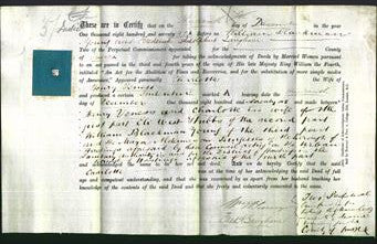 Deed by Married Women - Charlotte Veness-Original Ancestry