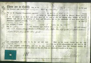 Deed by Married Women - Elizabeth Ann Barton-Original Ancestry