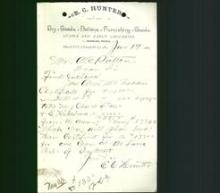 Business Letterhead - E. C. Hunter