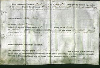 Deed by Married Women - Sally Pearse Denham-Original Ancestry