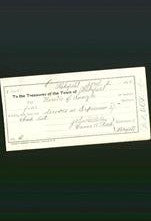 Wakefield, Massachusetts Payment Voucher - Horatio G Sawyer