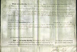 Deed by Married Women - Elizabeth Bates-Original Ancestry