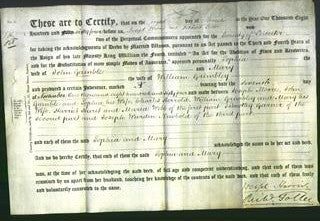 Deed by Married Women - Sophia Gamble and Mary Grimbley-Original Ancestry