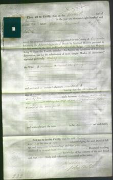 Deed by Married Women - Betsey Holland-Original Ancestry