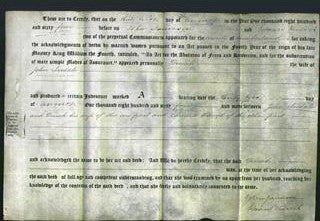 Deed by Married Women - Dinah Tredale-Original Ancestry
