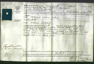 Deed by Married Women - Emma Ann Tabois and Elizabeth Mitchell-Original Ancestry