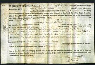 Deed by Married Women - Mary Wood and Mary Bollard-Original Ancestry
