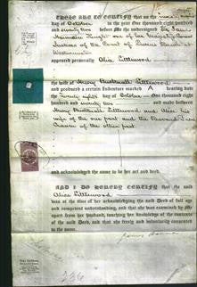 Deed by Married Women - Alice Littlewood-Original Ancestry