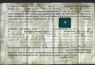 Deed by Married Women - Mary Tomkinson-Original Ancestry