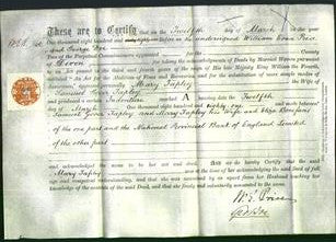 Deed by Married Women - Mary Tapley-Original Ancestry