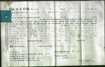 Deed by Married Women - Emilia Edwards-Original Ancestry
