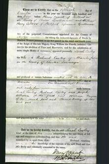 Deed by Married Women - Sarah Cawley-Original Ancestry