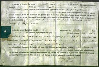 Deed by Married Women - Ann Blomfield-Original Ancestry