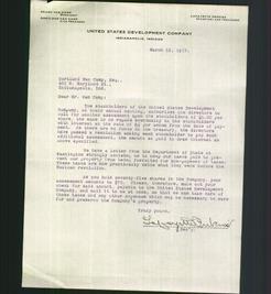 Letterhead - United States Development Company