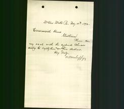 Business Letterhead - W. P. Mahaffey
