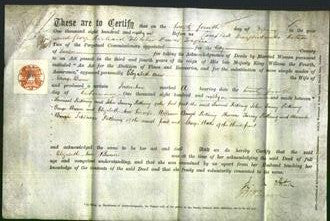 Deed by Married Women - Elizabeth Ann Brown-Original Ancestry