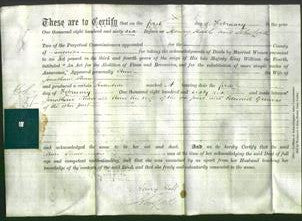 Deed by Married Women - Ann Shaw-Original Ancestry