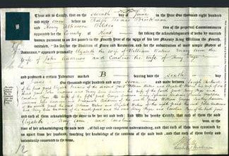Deed by Married Women - Elizabeth Waters, Mary Ann Andrews and Caroline Page-Original Ancestry