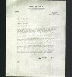 Letterhead - George P. McNear, Jr.