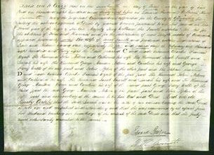 Deed by Married Women - Sarah Fussell and Caroline Nelson-Original Ancestry
