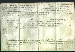 Deed by Married Women - Fanny Caswoll-Original Ancestry