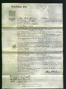 Court of Common Pleas - Caroline Crompton and Caroline Hutton-Original Ancestry