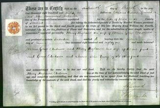 Deed by Married Women - Mary Highmore Andrews-Original Ancestry