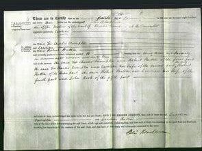 Deed by Married Women - Caroline Crompton and Caroline Hutton-Original Ancestry