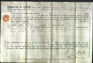Deed by Married Women - Emma Ann Black-Original Ancestry